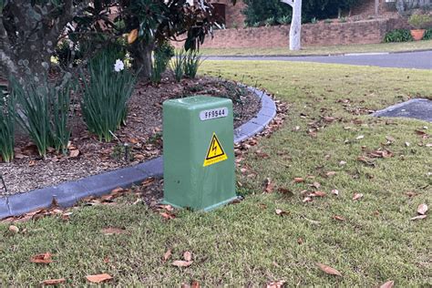 green electrical box outside house|green electrical box in street.